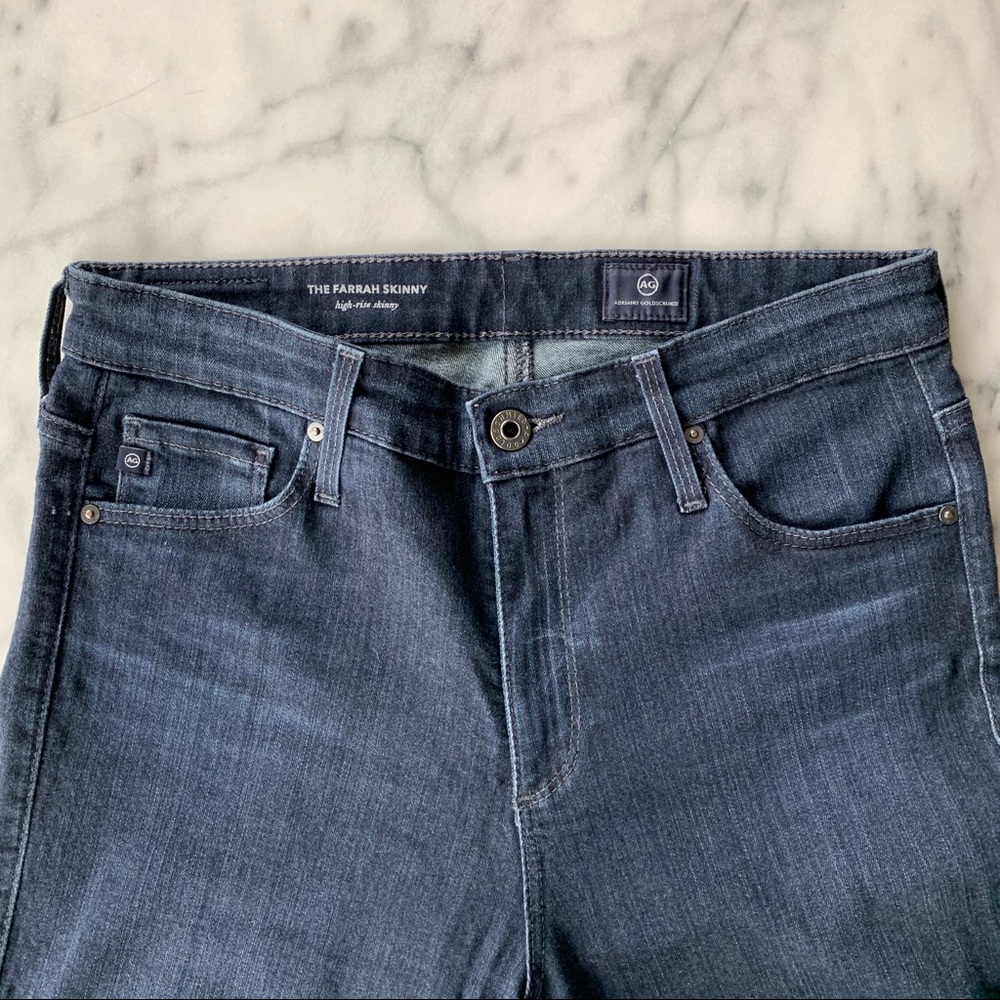‘Ag’ Farrah High-Rise Skinny Jeans, Size 28